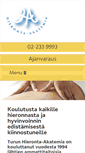 Mobile Screenshot of hieronta-akatemia.com